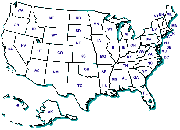 Map of United States (35478 bytes)