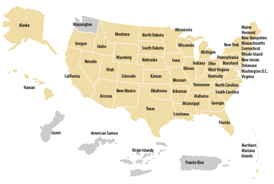 FDR Map of US (36203 bytes)